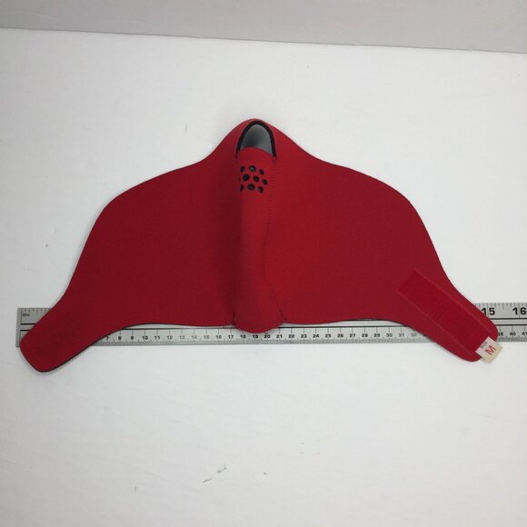 Vintage 80s Adult Red Neoprene Ski Face Mask Snowboard Snow Size Medium - Picture 13 of 14